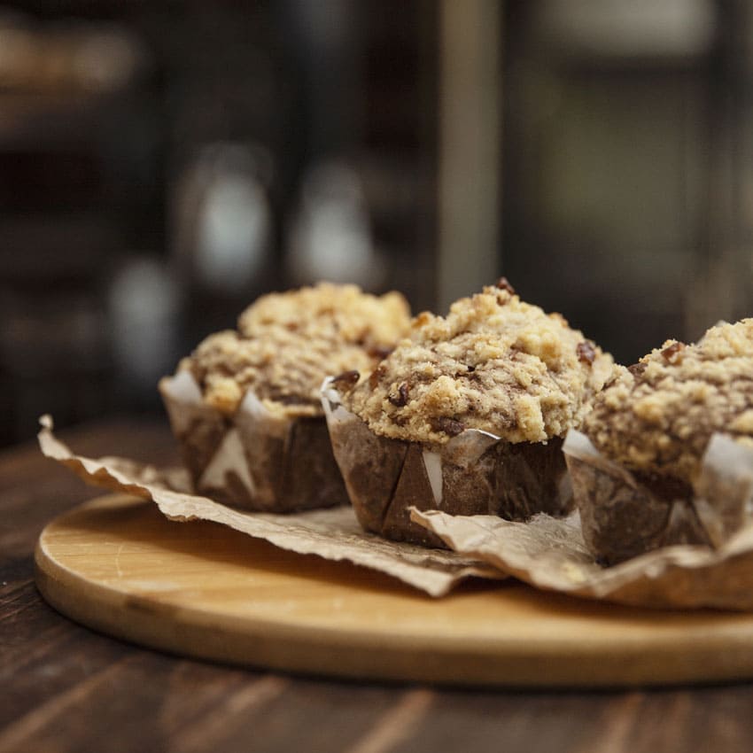 Budín de banana y dulce de leche